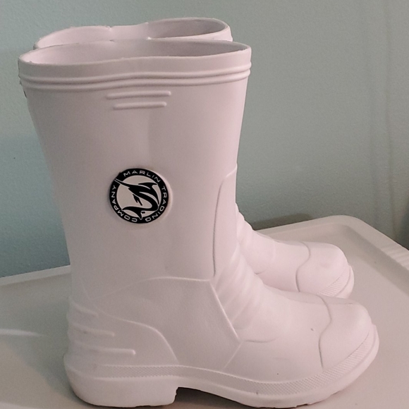 marlin white rubber boots